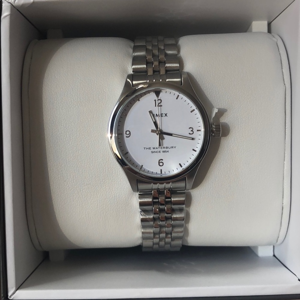 Timex Waterbury silver women’s watch